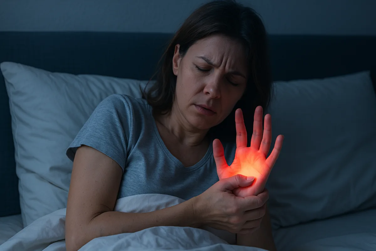 Cosa indicano i formicolii notturni alle mani? I segnali neurologici che non vanno trascurati