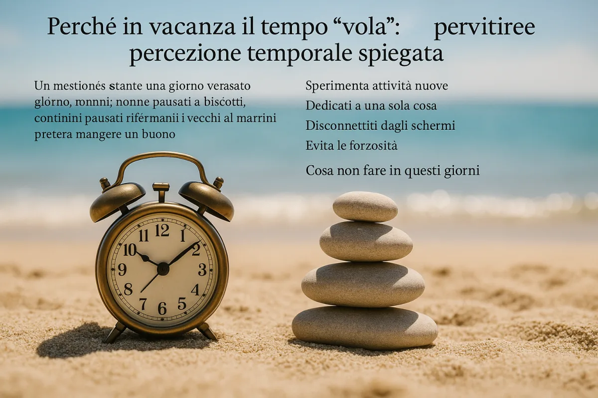 Perché in vacanza il tempo "vola": la percezione temporale spiegata